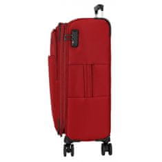 Jada Toys MOVOM Atlanta Red, Sada luxusných textilných cestovných kufrov, 77cm/66cm/55cm, 5318424