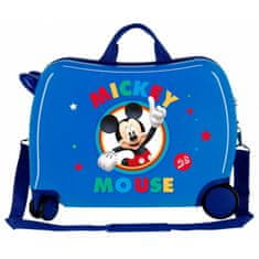 Jada Toys Detský cestovný kufor na kolieskach / odrážadlo MICKEY MOUSE Blue, 2039821