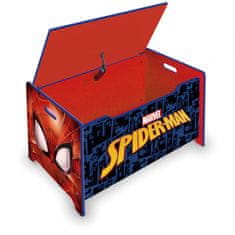 Arditex Detský drevený nábytok 2v1 SPIDERMAN Lavica / Box na hračky, SM14179