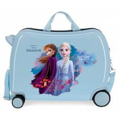 Jada Toys Detský cestovný kufor na kolieskach / odrážadlo DISNEY FROZEN Blue, 34L, 4019821