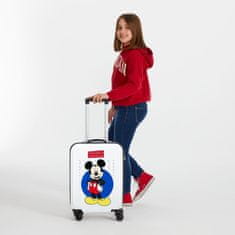 Jada Toys Luxusný detský ABS cestovný kufor MICKEY MOUSE White, 55x38x20cm, 34L, 4681762