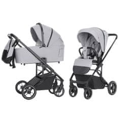 Carrello Kočík Alfa 2v1 feather grey