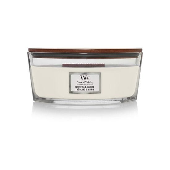 Woodwick Vonná sviečka loď White Tea & Jasmine 453 g