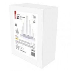 EMOS DCAW01 LED svietnik biely, 24,5 cm, 3x AA, vnútorná, teplá biela 1550000002