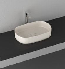 ISVEA INFINITY OVAL keramické umývadlo na dosku, 55x36 cm, ivory 10NF65055-2K - Isvea