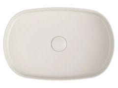 ISVEA INFINITY OVAL keramické umývadlo na dosku, 55x36 cm, ivory 10NF65055-2K - Isvea