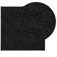 Petromila vidaXL Shaggy koberec PAMPLONA, vysoký vlas, moderný, čierny 200x200cm