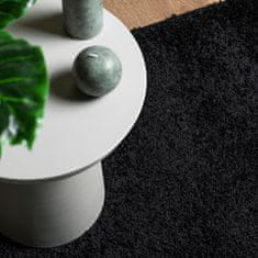 Petromila vidaXL Shaggy koberec PAMPLONA, vysoký vlas, moderný, čierny 200x200cm