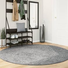Petromila vidaXL Shaggy koberec PAMPLONA, vysoký vlas, moderný, sivý Ø 200 cm