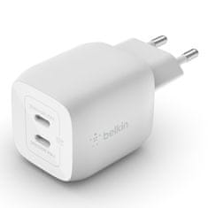 Belkin Sieťová nabíjačka, 45W 2x USB-C GaN PPS pre iPhone 15/Pro/Plus/Max