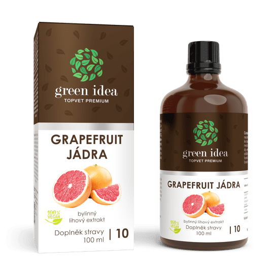 GREEN IDEA Grapefruitové jadro - bylinný liehový extrakt 100 ml