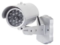 Verk 13006 Atrapa bezpečnostnej kamery s LED IR diódou - strieborná