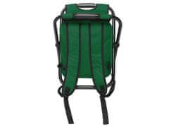 Verk 01673_Z Kempingová skladacia stolička s batohom, termou taškou 3 v 1, zelená