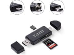 Sobex Čítačka kariet sd microsd tf usb usb-c micro usb 3v1