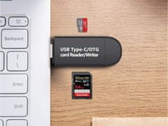 Sobex Čítačka kariet sd microsd tf usb usb-c micro usb 3v1