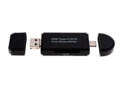 Verk 06258 Čítačka kariet OTG 5 v 1, TF/SD, USB, Micro USB, USB-C