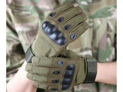 Verk 14456_Z Taktické vojenské rukavice xl zelené