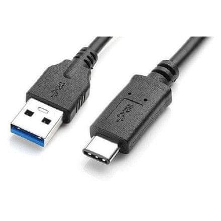 AQ USB kábel USB 3.1 USB-C samec - USB 3.0 A samec , 1 m - černá (CC67010)