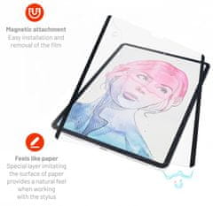 FIXED Magnetická ochranná fólia PaperFilm Screen Protector pre Apple iPad 10,2" (2019/2020/2021) FIXMPSP-469