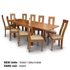 KONDELA Jedálenský stôl, rozkladacia, čerešňa, FARO 90 x 120 x 75.5 cm