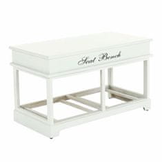 KONDELA Lavica s vankúšom biela, šedá SEAT BENCH 2 NEW HX12-284