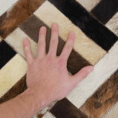 KONDELA Luxusný koberec pravá koža 70x140 KOŽA TYP 2