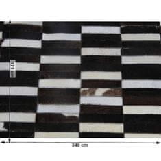 KONDELA Luxusný koberec, pravá koža, 171x240, TYP 6 58 x 171 x 83 cm