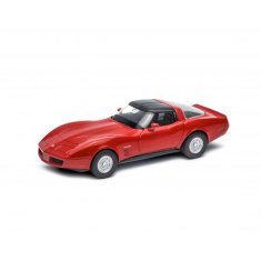 Welly 1:34 1982 Chevrolet Corvette Coupe Červená