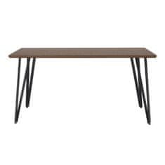 KONDELA Jedálenský stôl, dub / čierna, 150x80 cm, FRIADO