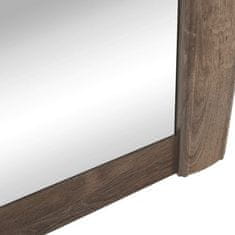 KONDELA Zrkadlo DA22 VILAR hnedá drevotrieska 7 x 133 x 66 cm