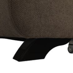 KONDELA Rohová rozkladacia sedačka, hnedá, látka, pravá, LEGAS 219 x 272 x 85 cm
