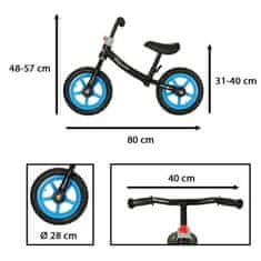 KIK KX4544 Trike Fix Balance čierno-modré detské balančné kolo cross-country