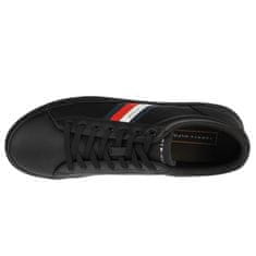 Tommy Hilfiger Obuv čierna 40 EU Essential Leather Vulc Stripes