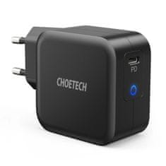 Choetech GaN rýchlonabíjačka USB-C 61W 3APD čierna Q6006 Choetech