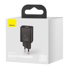 BASEUS Super Si 1C USB-C rýchlonabíjačka 20 WPD čierna CCSUP-B01 Baseus