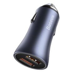 BASEUS 2x USB 40 W Quick Charge SCP FCP AFC nabíjačka do auta + USB kábel - USB-C sivá TZCCJD-A0G Baseus