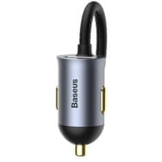 BASEUS Nabíjačka do auta 3x USB/USB-C 120W PPS Quick ChargePD sivá CCBT-B0G Baseus