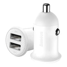 BASEUS Nabíjačka do auta 2x USB 48 A biela CCALLP-02 Baseus