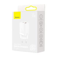 BASEUS USB/USB-C 30WPD Quick Charge biela CCSUPP-E02 Baseus