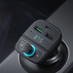 Ugreen FM transmitter Bluetooth 5.0 nabíjačka do auta MP3 3x USB TF micro SD 48 A Ugreen