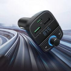 Ugreen FM transmitter Bluetooth 5.0 nabíjačka do auta MP3 3x USB TF micro SD 48 A Ugreen