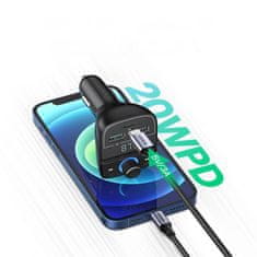 Ugreen FM transmitter Bluetooth 5.0 nabíjačka do auta MP3 3x USB TF micro SD 48 A Ugreen