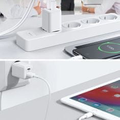 Joyroom Zásuvná nabíjačka EÚ USB/USB-C 30WPD QuickCharge 3.0 AFC FCP biela L-QP303 Joyroom