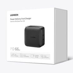 Ugreen Napájacia nabíjačka 2x USB-C 66WPD 3.0 Quick Charge 4.0+ čierna CD216 Ugreen