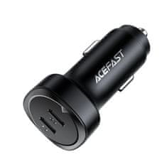 AceFast Nabíjačka do auta 72W 2x USB-C PPSPD Quick Charge 3.0 AFC FCP black B2 black Acefast