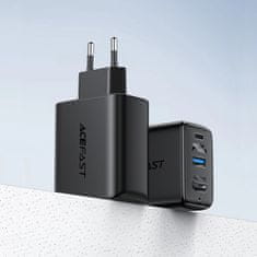 AceFast GaN A17 65W USB-C/USB-A nabíjačka HDMI 4K 60Hz adaptér s káblom - čierna Acefast