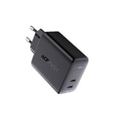 AceFast Napájacia nabíjačka 2x USB-C 40W PPS PD QC 3.0 AFC FCP biela A9 biela Acefast