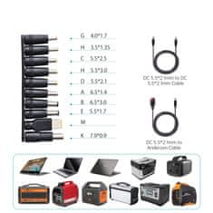 Choetech USB solárna nabíjačka skladacia 120W DC USB C 2x USB čierna SC008 Choetech