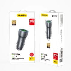 DUDAO Rýchlonabíjačka do auta 2x USB 3A 18W sivá R4+ Dudao