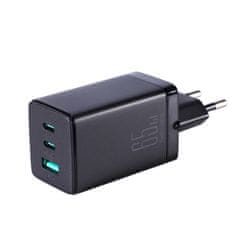 Joyroom GaN 65W USB-A 2x USB-C nabíjačka čierna + USB-C - USB-C 100W kábel 1,2 m TCG01 Joyroom